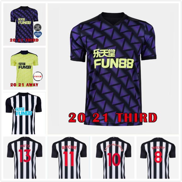 

20 21 new castle soccer jerseys home joelinto perez third orrange 2020 2021 united rondon shelvey jersey unfc football shirts news ritchie, Black;yellow