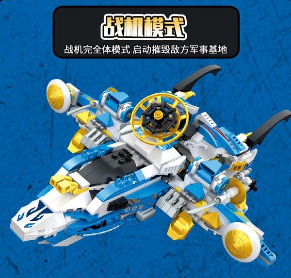 

887pcs robot building blocks kit diy creative assembly toy cute robot doll for children kid intellectual toy boys gift 04