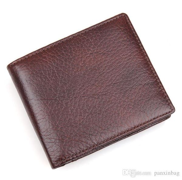 

anti-scanning leather skin short purse foreign trade wallet, Red;black