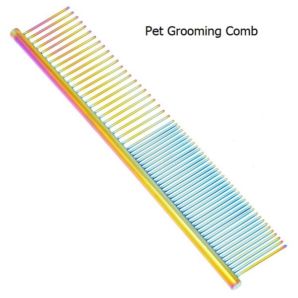 

hair brushes meisha stainless steel pet comb puppy fur shedding grooming brush animal removal dogs cleaning combs lzn0017, Silver