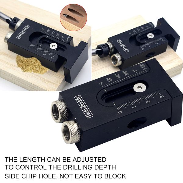 

workshop aluminum alloy drill bits allen key mini portable woodworking pocket hole jig set punch locator durable screwdriver