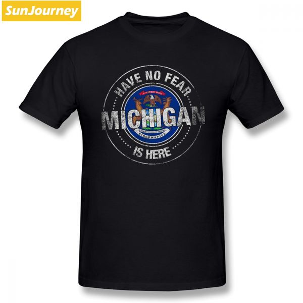 

have no fear michigan is here t shirt custom short sleeve brand hiphop random big size men's clothes sport hooded sweatshirt hoodie