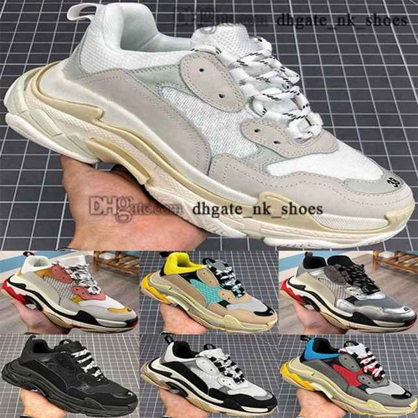 

schuhe chaussures ladies tennis children casual designer triple s luxury baskets men women shoes mens platform clear sole trainers sneakers, Black