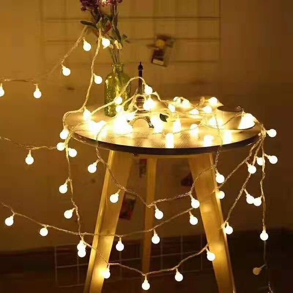 

1.5 3 6 10m led string lights battery powered waterproof ball fairy lights garland light for christmas wedding party decoration swy wmtffg