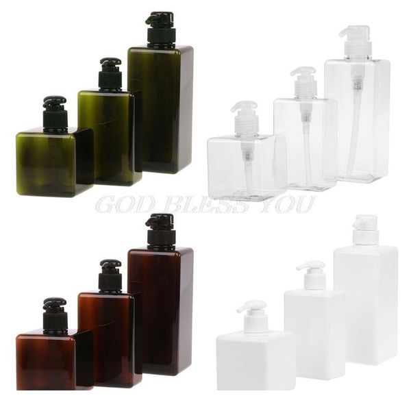 

new lotion container large pump plastic shampoo bottle refillable travel bottle 250ml 280ml 650ml drop sqcgwp