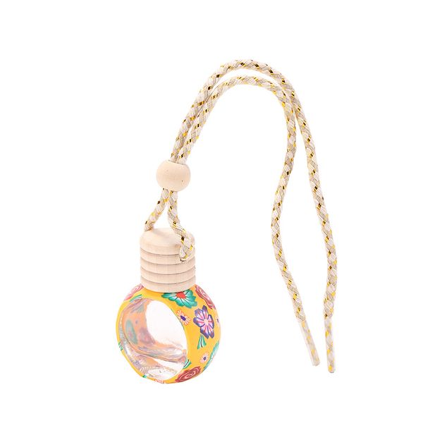 

car perfume bottle pendant essential oil diffuser bag clothes ornaments fragrances air freshener pendant empty glass bottle for 110 k2