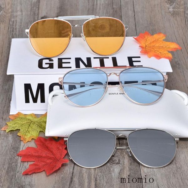 

korea brand design gentle miomio sunglasses men polarized metal frame uv400 male driving glasses with original box1, White;black