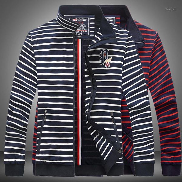 

fashion men's slim handsome clothes autumn winter zipper sportswear stripe jacket long sleeve coat brand casual outwear1, Black;brown