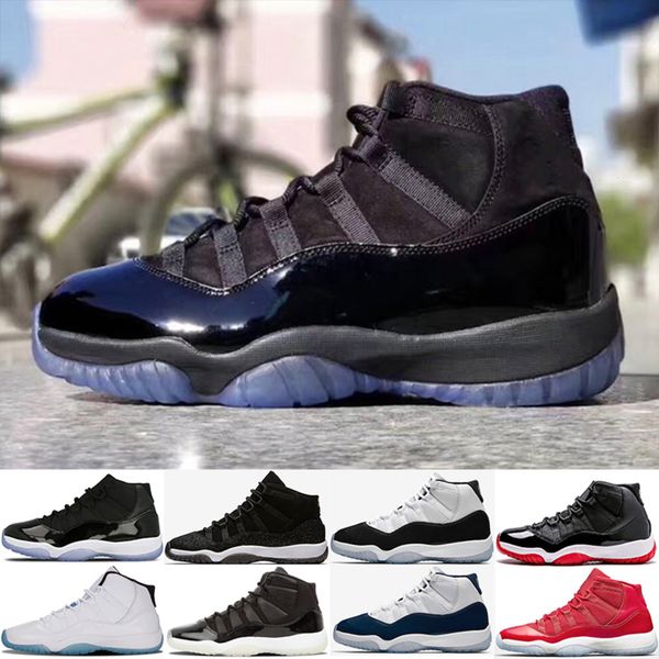 

new 11 cap and gown prom night 11s men outdoor shoes space jam bred concord prm heiress win like 96 legend blue sneakers