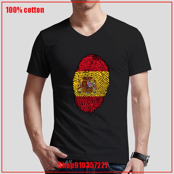 

spain flag fingerprint for men big size cartoon hombre camiseta tees summer comfortable all sport hooded sweatshirt hoodie t shirt