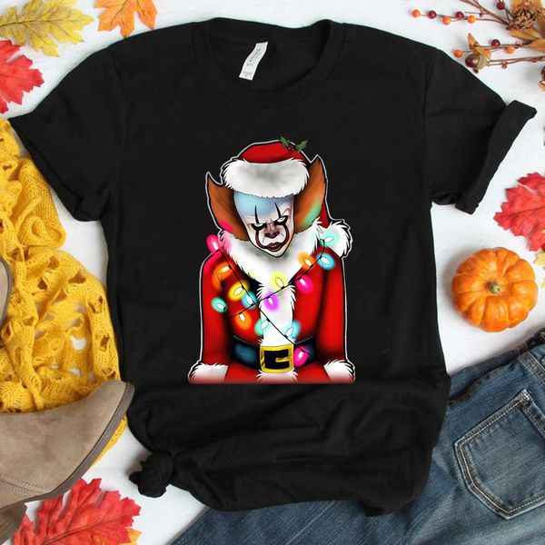 

christmas santa claus horror pennywise xmas horror want a balloon hoodie designers t shirts sweatshirt