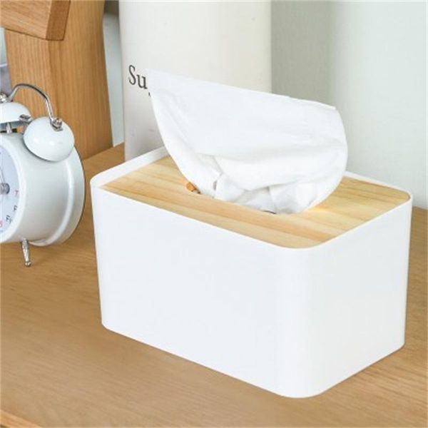 

tissue boxes & napkins wooden box european style home container towel napkin holder case for office decoration