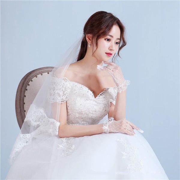 

short lace bridal gloves white waist length gloves wedding gloves gant enfant mariage st236 h jlllle