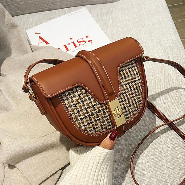 

small bag women's bag 2020 new fashion all-match shoulder popular internet celebrity crossbody saddle soft