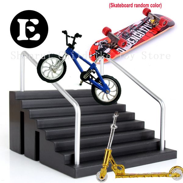 

finger skateboard skate site tech practice deck mini scooter two wheel finger bike children gift set fingerboard toys q0115