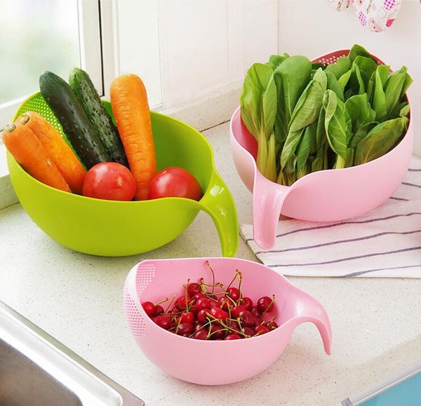 

rice washing filter strainer creative plastic beans peas cleaning gadget useful convenient kitchen tool lxl1103-1