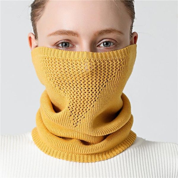 

2020 new winter scarf women knitted neck wraps ring collar scarves solid color soft female bandana men outdoor neckercheif wmtarj, Blue;gray