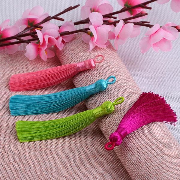 

mibrow 5pcs 80mm mixed cotton silk tassel cords for earrings charm pendant satin tassel diy jewelry making material h wmtepi