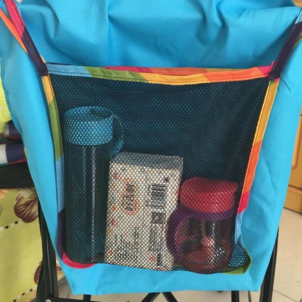 

infant pram cart mesh hanging storage bag baby trolley bag seat pocket carriage stroller accessories