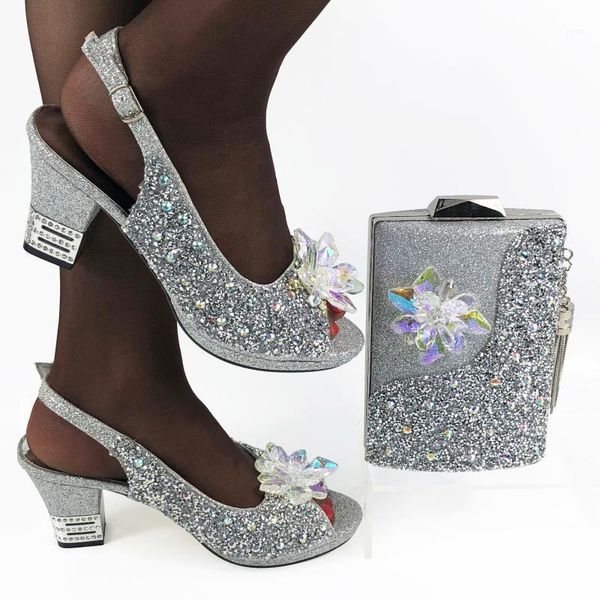 

doershow nice african shoes and bag matching set with silver selling women italian shoes and bag set for weddingsda11714982571, Black
