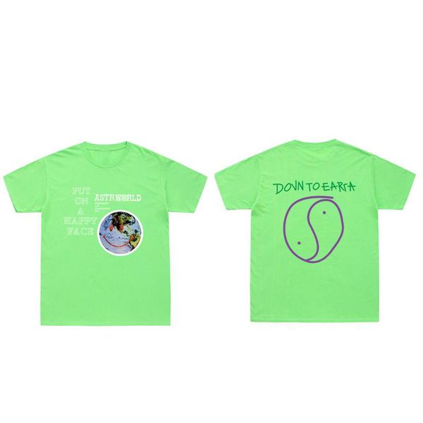 

travis scott tshirts lollapalooza astroworld smiley world t shirt men women summer cotton t-shirt harajuku hip hop tee jllovp