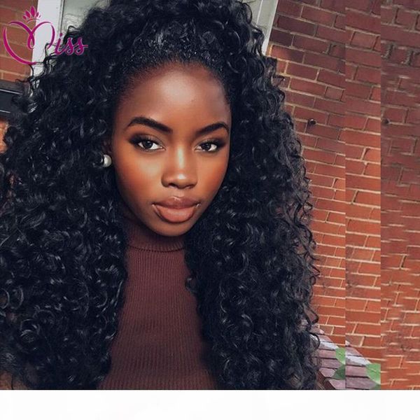 

show natural black loose wave brazilian human hair full lace wig lace front wigs with baby hair for black women, Black;brown