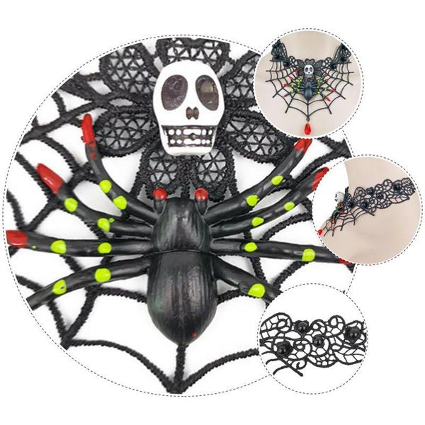 

necklace fashion horrible neck jewelry for halloween horrible necklace skull lace choker exaggerated women necklace jllgoo yeah2010