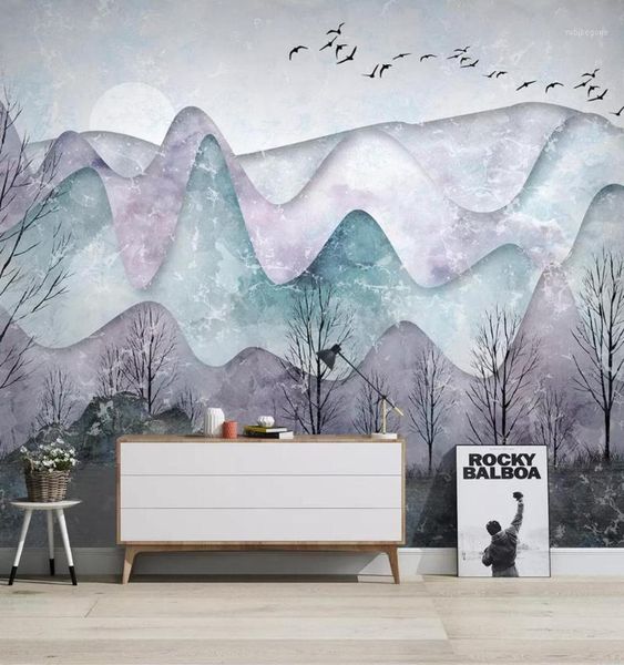 

wallpapers [self-adhesive] 3d mountain 18456 wall paper mural print decal murals1