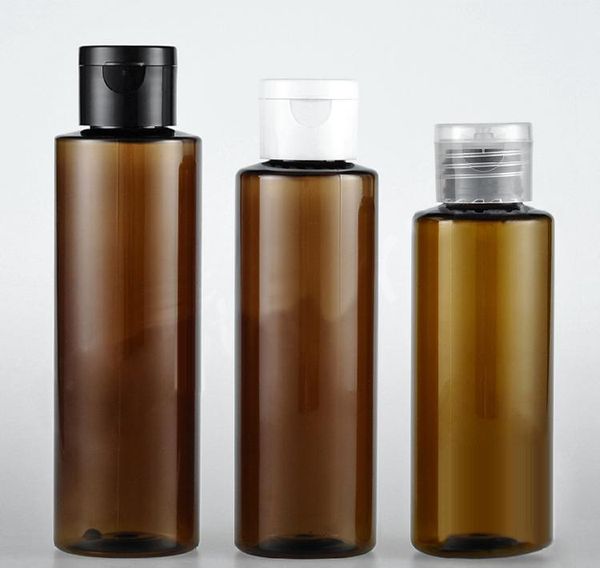 

50pcs/lot 100ml/120ml/150ml ablate cap refillable bottle bottles brown s wmtojm comb2010