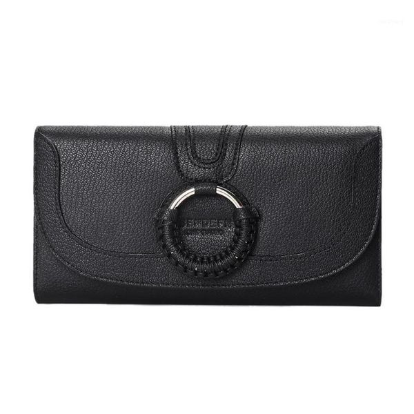 

ljl-new ladies long wallet korean version of the ring women female wallet1, Red;black