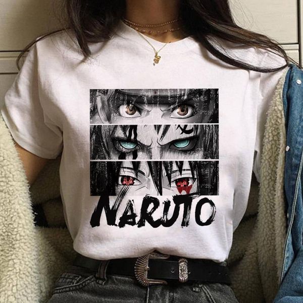

anime naruto woman tshirts japanese summer harajuku 90s t shirt funny kawaii cartoon t-shirt streetwear hip hop tees1, White
