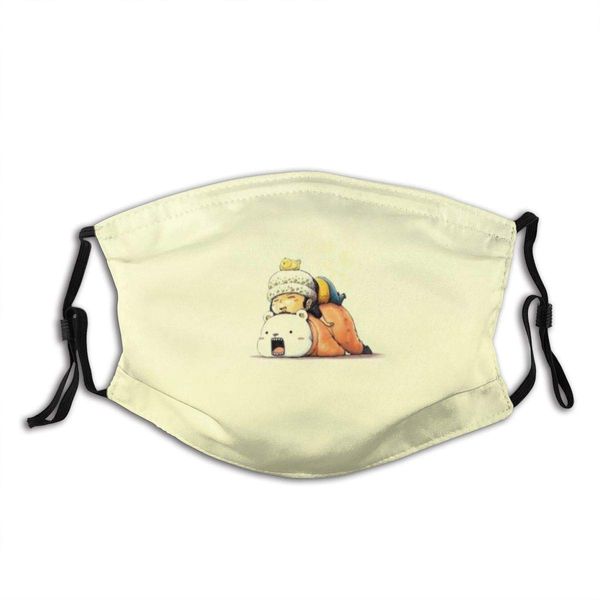 

аниме one piece trafalgar law cute face mask многоразовый моющийся крышка с 2 фильтр bandana дышащий балаклаве protection shield для мужчин