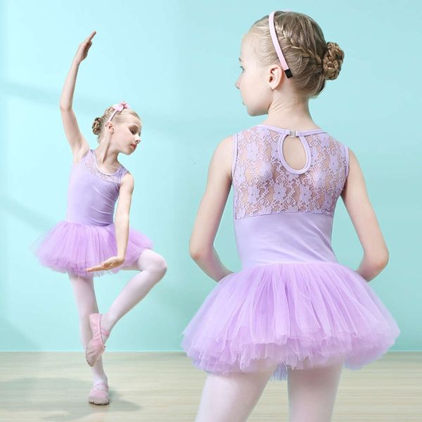 

training little girl's children's short summer sve ballet skirt dance drs, Blue