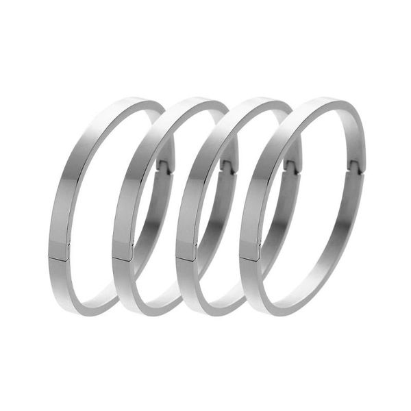 

womem couple bracelet bangle stainless steel bracelets for lover valentines day, Black