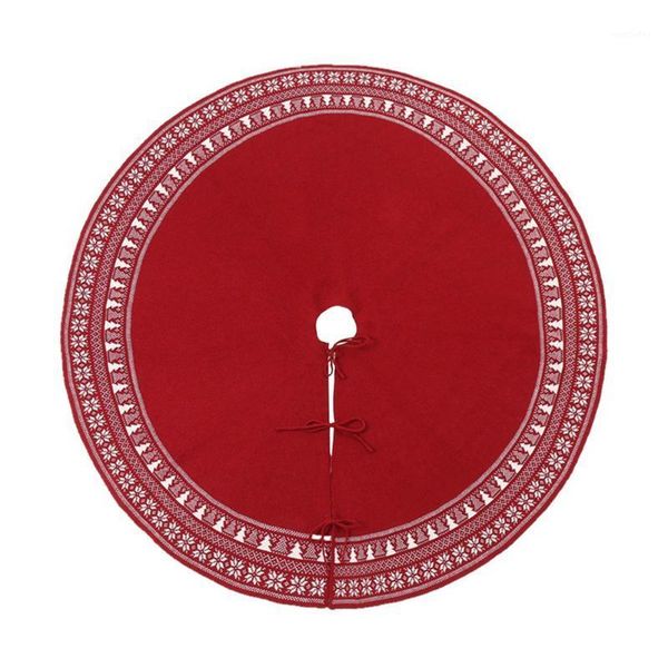 

christmas decorations 48inch year tree skirt party supplies festival base durable floor mat round gift vintage holiday soft home decor1