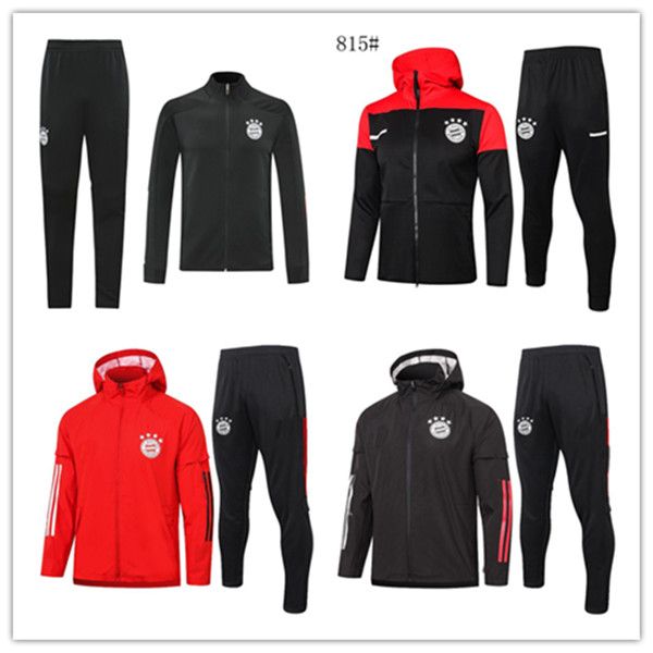 

2020 2021 bayern munich soccer training suit james muller lewandowski soccer tracksuits 20/21polo shirt boateng training suit jacket, Black