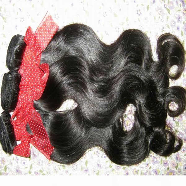 

my only vendor natural 8a raw unprocessed body wave philippino hair 4pcs lot thick wefts, Black