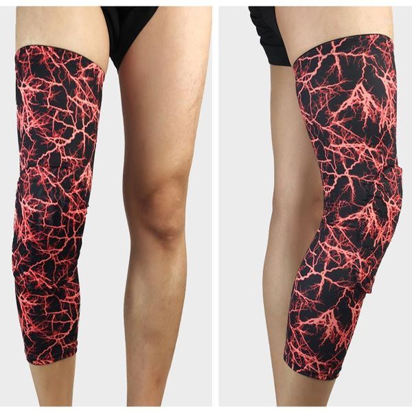 

elbow & knee pads camouflage basketball protector sports safety calf leg sleeve pad brace guard protective kneepad1, Black;gray