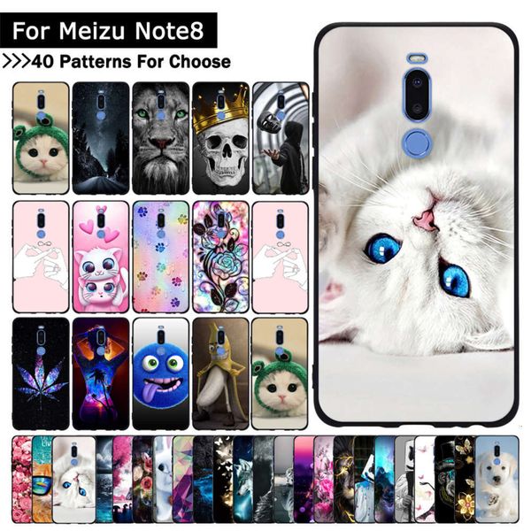 

qameizu note 8 ultra-thin silicone tpu soft protective cover, with color drawingslk