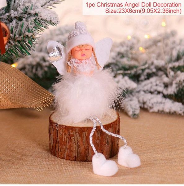 

fengrise merry christmas decoration christmas doll ornaments 2019 angel doll christmas tree pendant new year 2020 decor xmas bbyozf