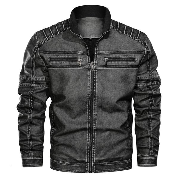 

l-6xl male pu leather broek jacket chamarra biker hombre de piel