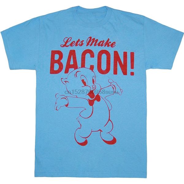 

looney tunes porky pig lets make bacon t-shirt full-figured tee shirt sport hooded sweatshirt hoodie