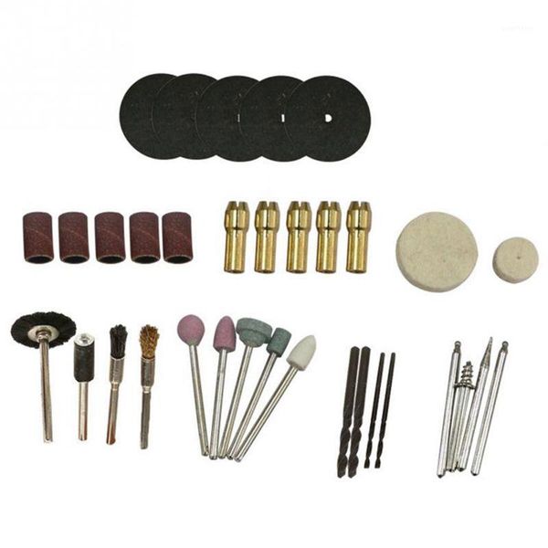

34pcs/set accessories grinder tool kit chuck polishing shaft wheel electric cut off wheel sand paper rounds nylon brush1