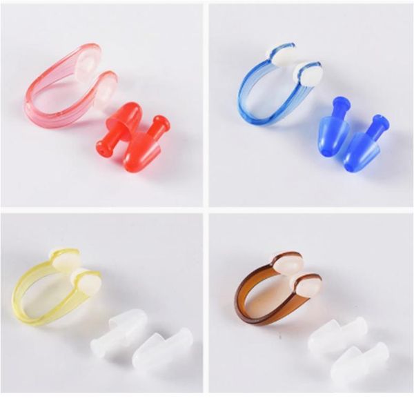 

soft sile swimming nose clips + 2 ear plugs earplugs gear with a case box set pool accessories water sports f sqcgts
