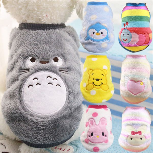 

winter warm cartoon pet clothes for small dogs cats soft fleece cat dog coat jacket puppy clothing outfits chihuahua pug costume