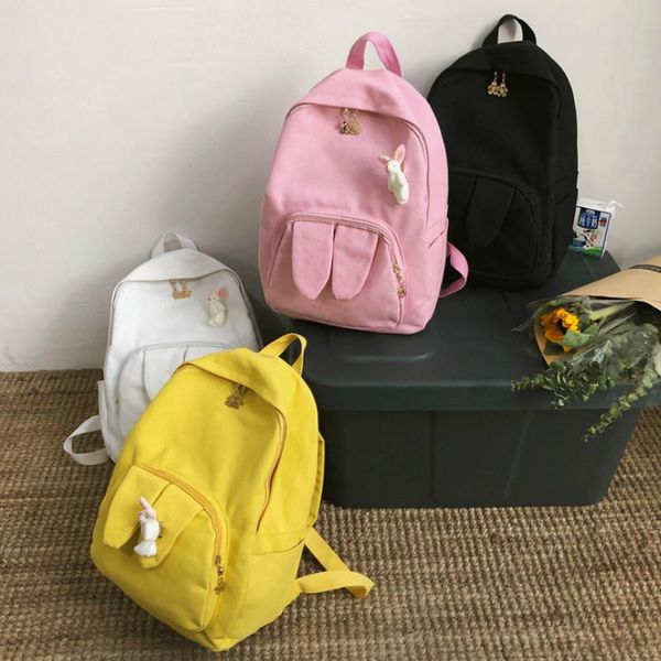 

school backpack bookbag for women 2021 summer new ears fashion students school shoulder bags canvas lapbackpacks