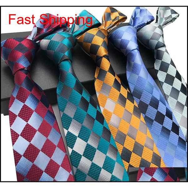 

295 styles men ties silk paisley jacquard tie wedding prom party neck ties men business formal ties fashion necktie st qyltwy queen66, Black;gray