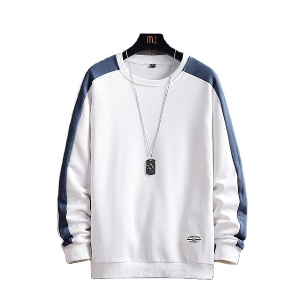 

autumn new trend fashion sweaters personality long-sleeved t-shirts men's loose pullovers sweater8uy, Black