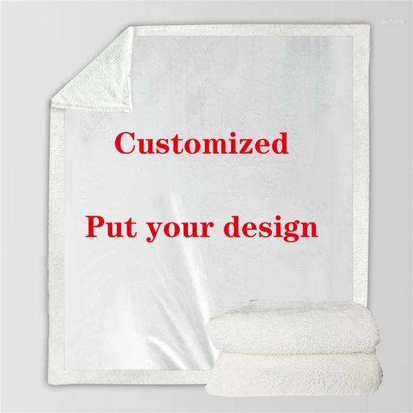 

3d printed plush for adults kids custom sherpa blanket children warm can wear wool personalized custom blanket valentine's gifts1