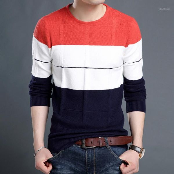 

mens winter sweater mens pullover sweaters casual computer knitted o-neck full pullovers1, White;black